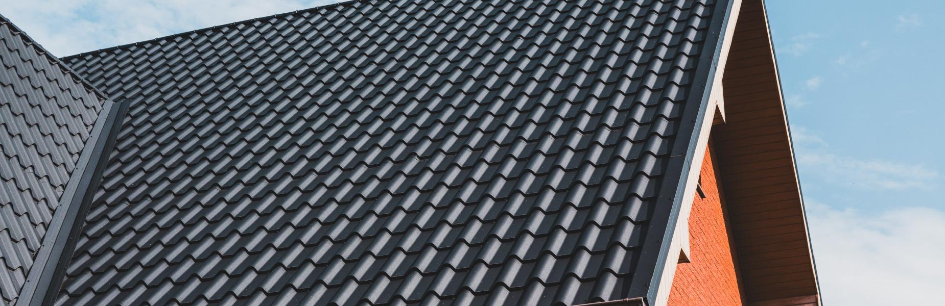 Tiled roof of a house